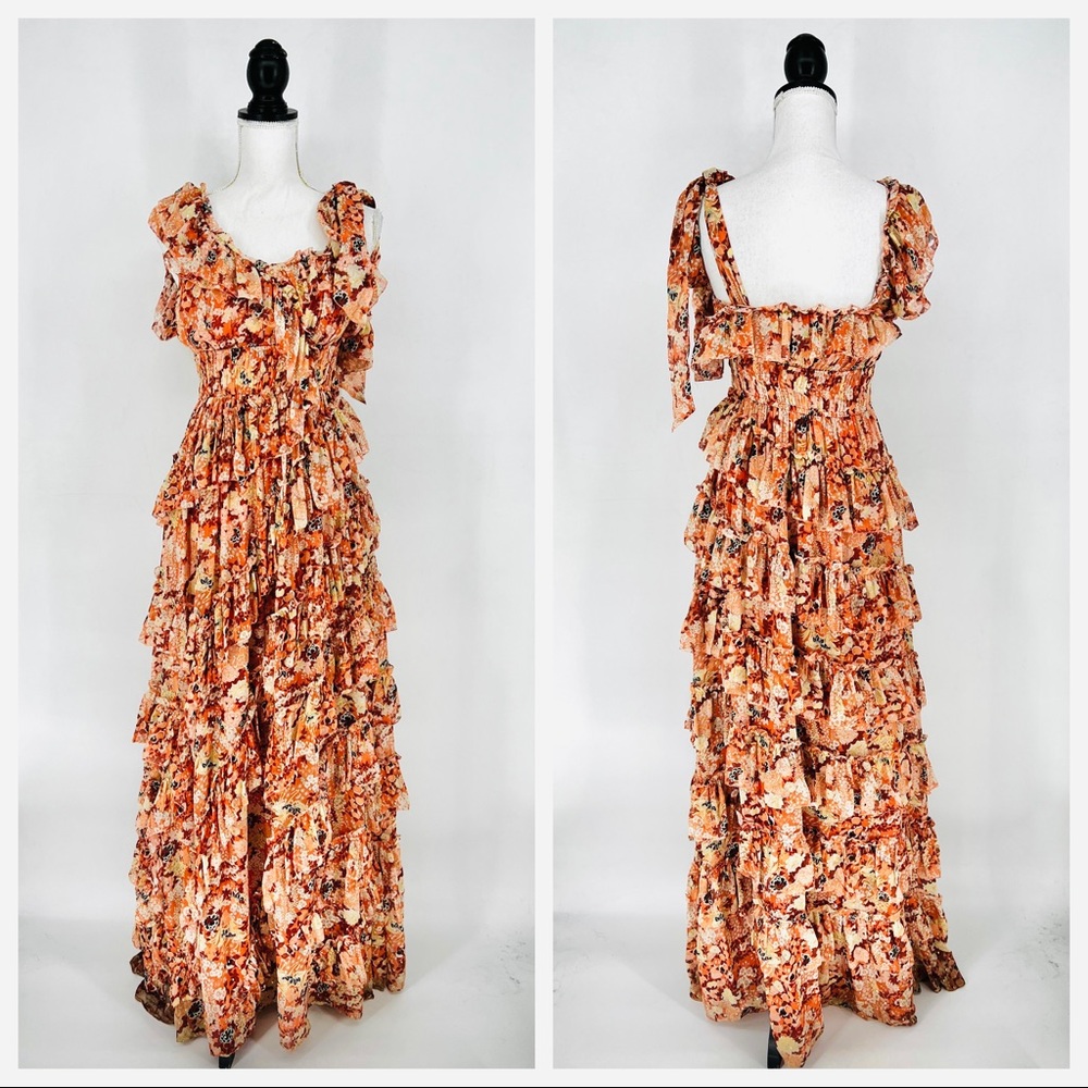Ulla Johnson 2021 Runway Florence Gown in Coral - Picture 7 of 16
